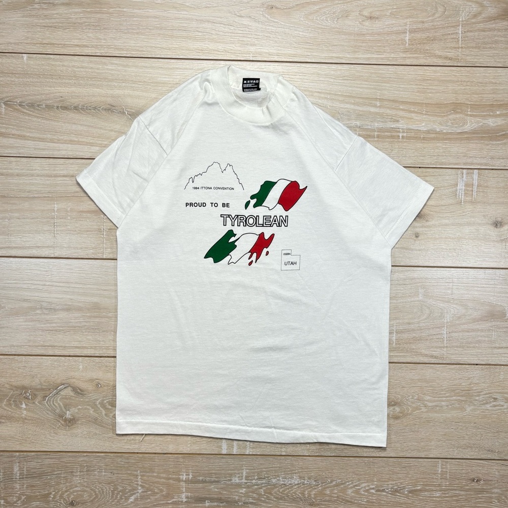 Vintage 90s Proud To Be Tyrolean tee | Size L